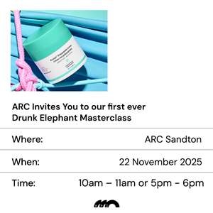 ARC X Drunk Elephant Masterclass_ARC Sandton