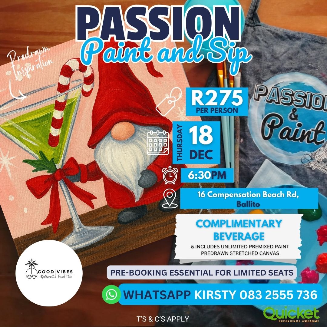 Passion Paint and Sip - A Sip with my Little Gnome