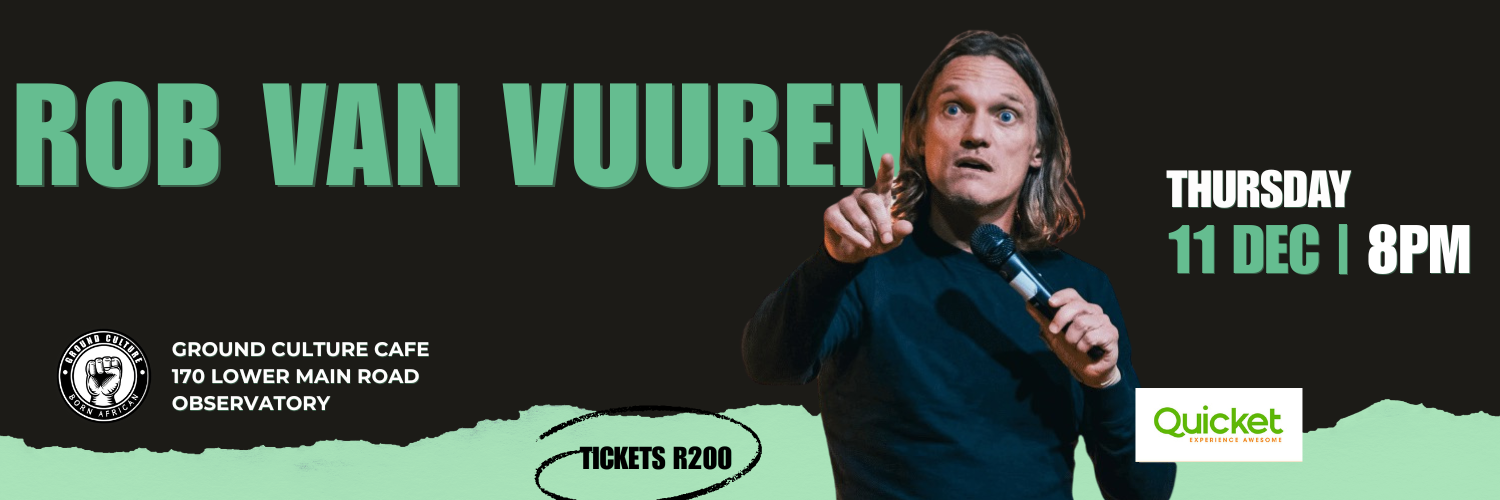 Rob Van Vuuren Live at Ground Culture