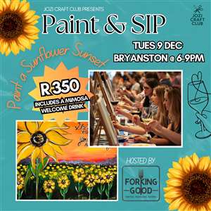 Paint & Sip - Bryanston - Sunflower Landscape Edition