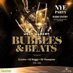 Mojo's BUBBLES & BEATS NYE Party