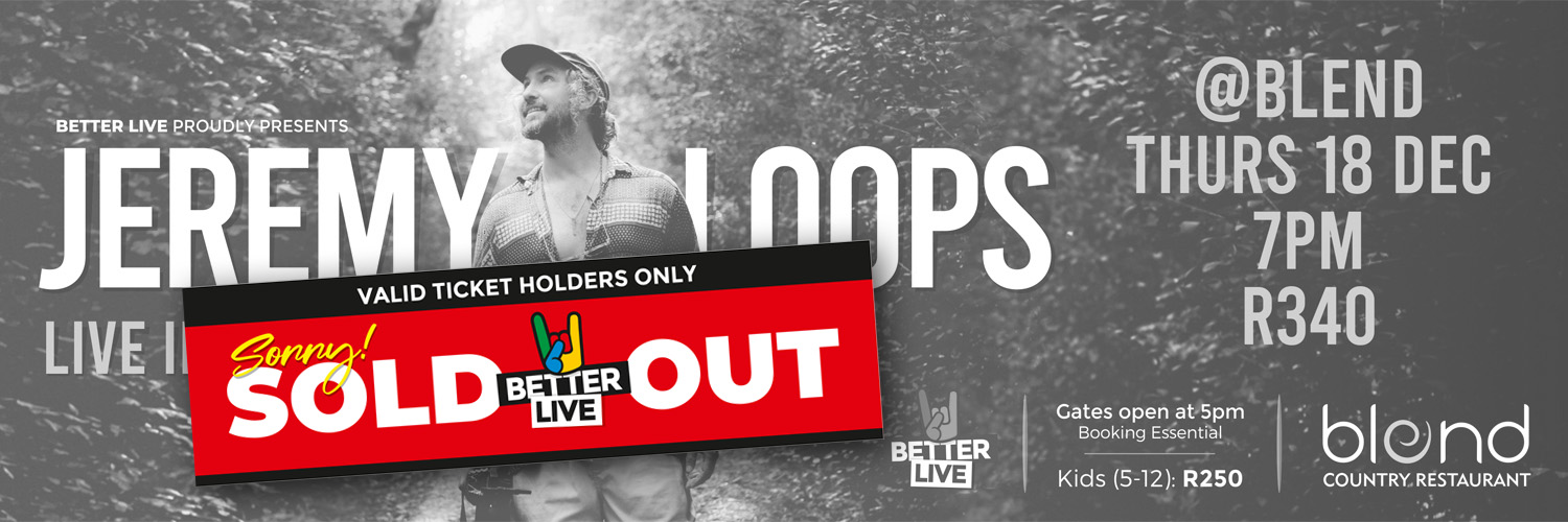 Jeremy Loops live in Knysna