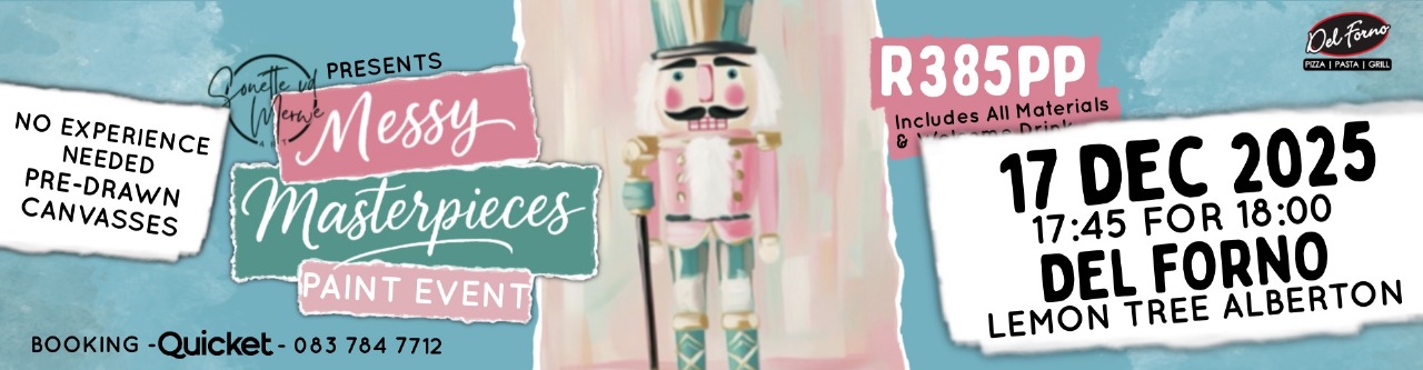 Messy Masterpieces Paint Night @ Del Forno Lemon Tree (Alberton)