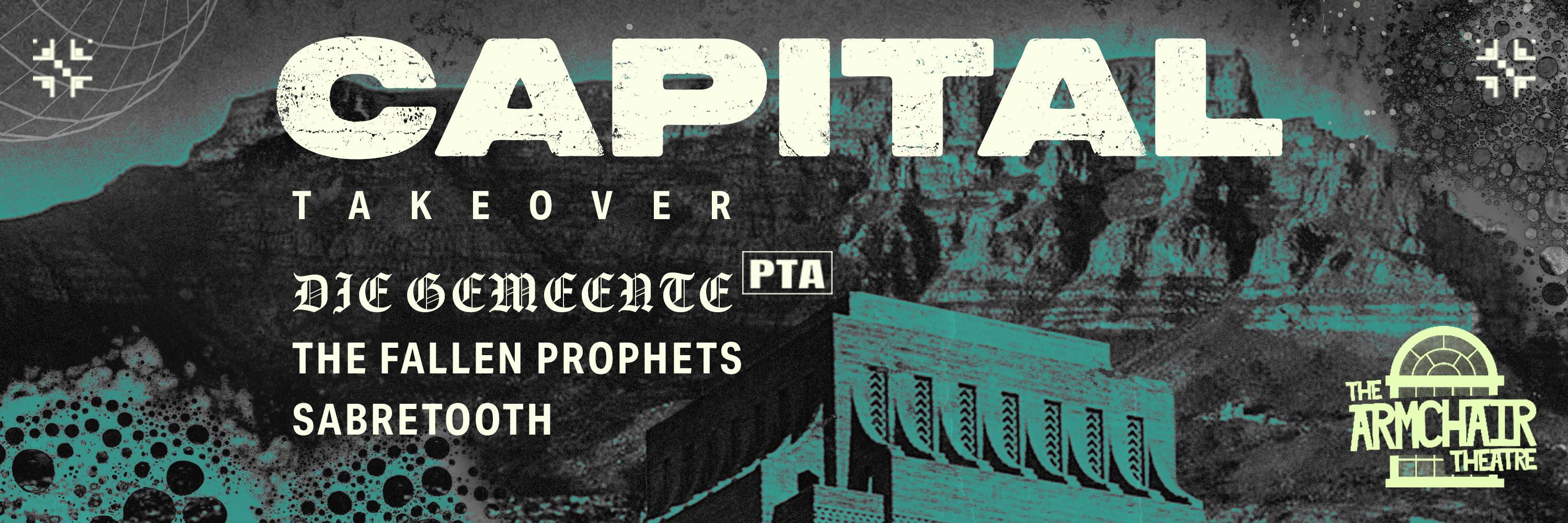 Capital Takeover - Die Gemeente / The Fallen Prophets / Sabretooth LIVE The Armchair Theatre