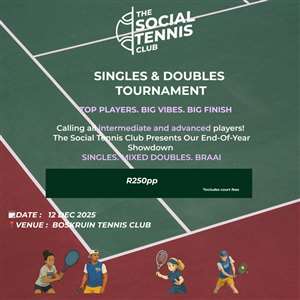 Singles And Mixed Doubles Year-End Tournament & Braai