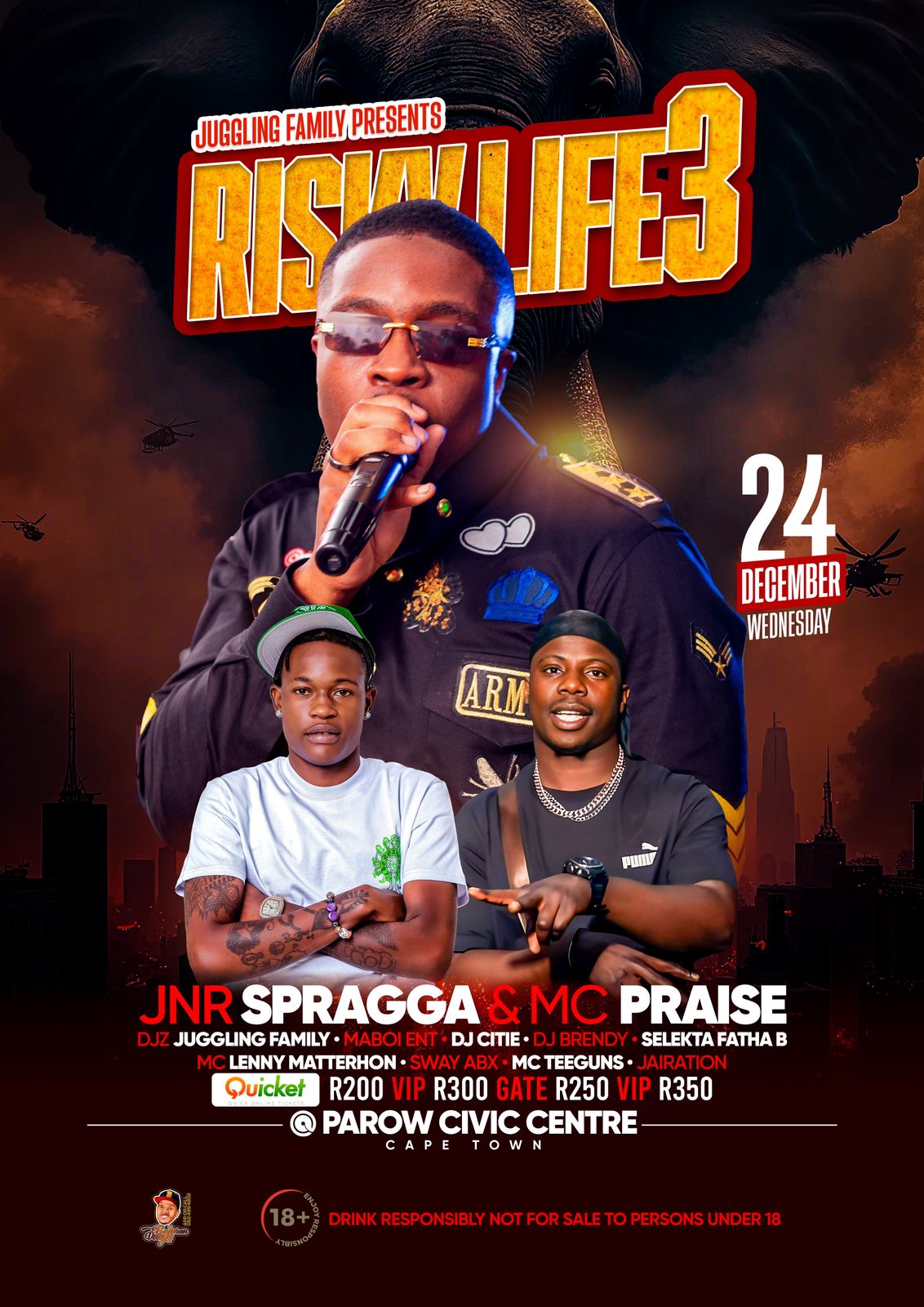 HOLY TEN RISKK LIFE 3 ft JNR SPRAGGA