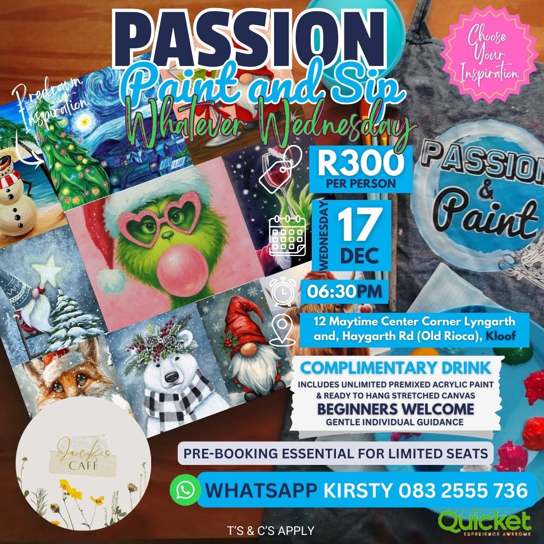 Passion Paint and Sip - Whatever Wednesday