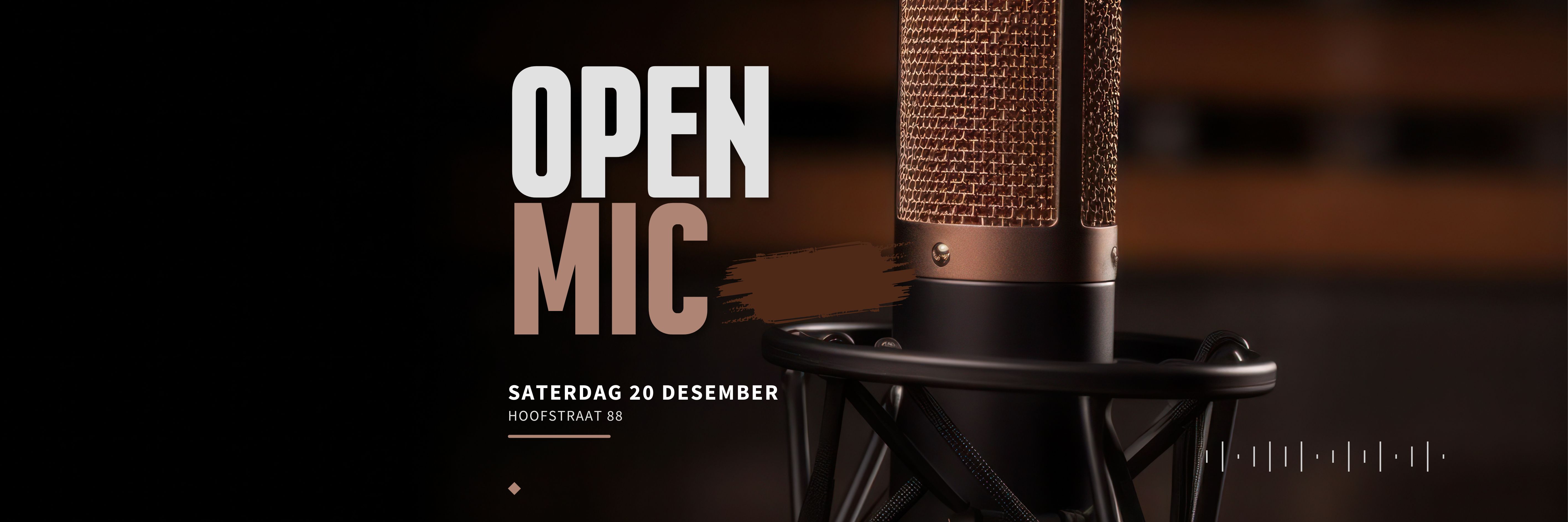Open Mic - Optrede deur Plaaslike Kunstenaars