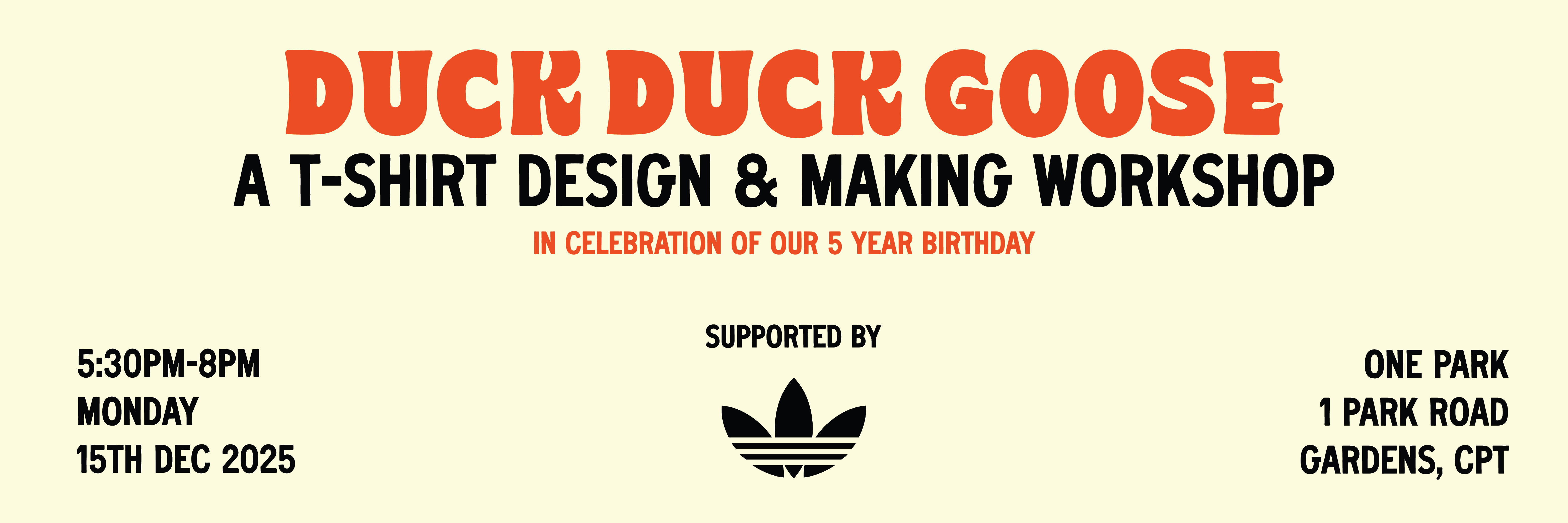 Duck Duck Goose presents: T-Shirt Design and Making Workshop