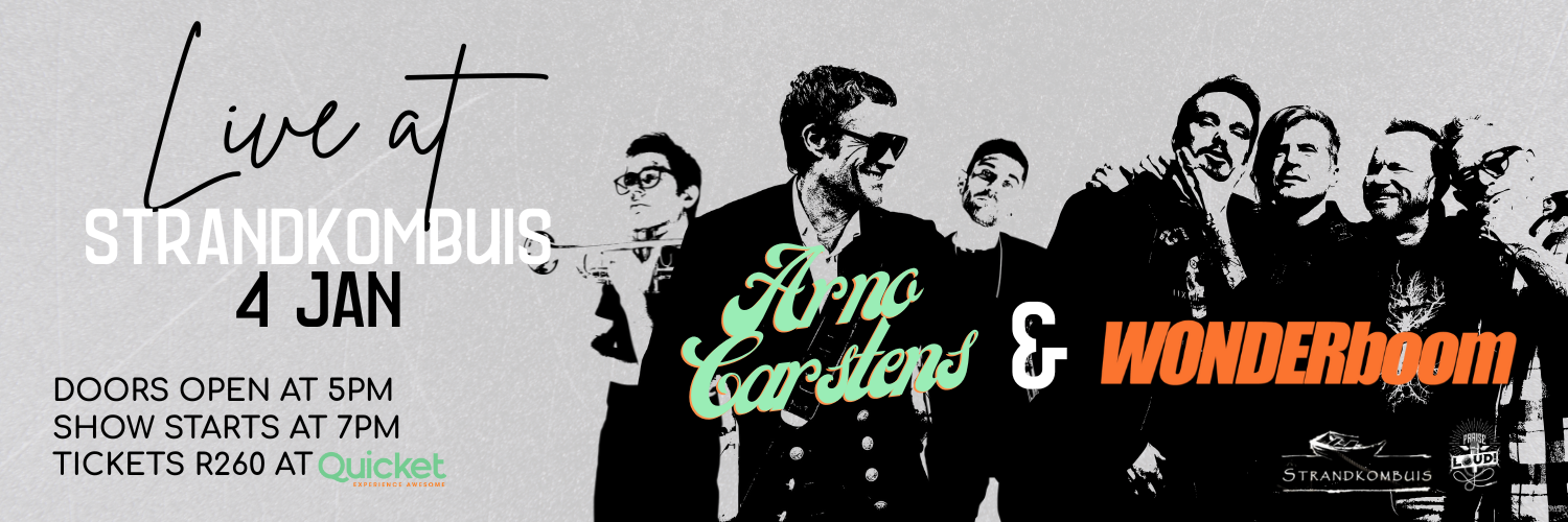 Arno Carstens and WONDERboom live at Strandkombuis