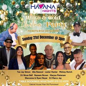 Havana Nights White & Gold Christmas Party