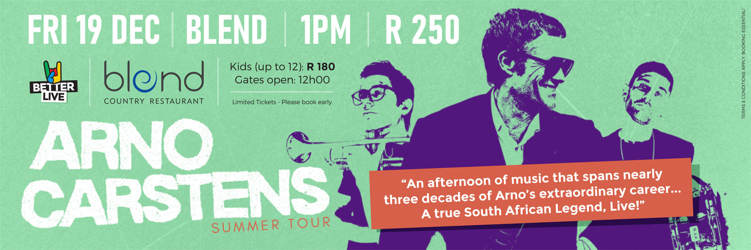 Arno Carstens Trio live in Knysna