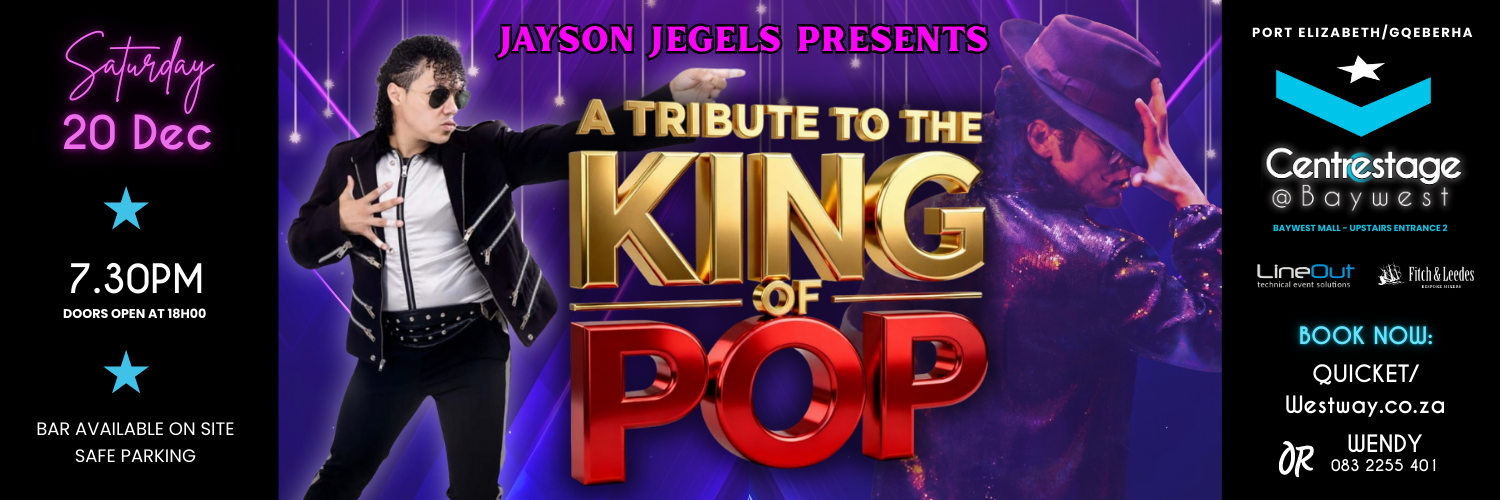 Book tickets for A Tribute to the King of Pop- 20 Dec, 19:30 at