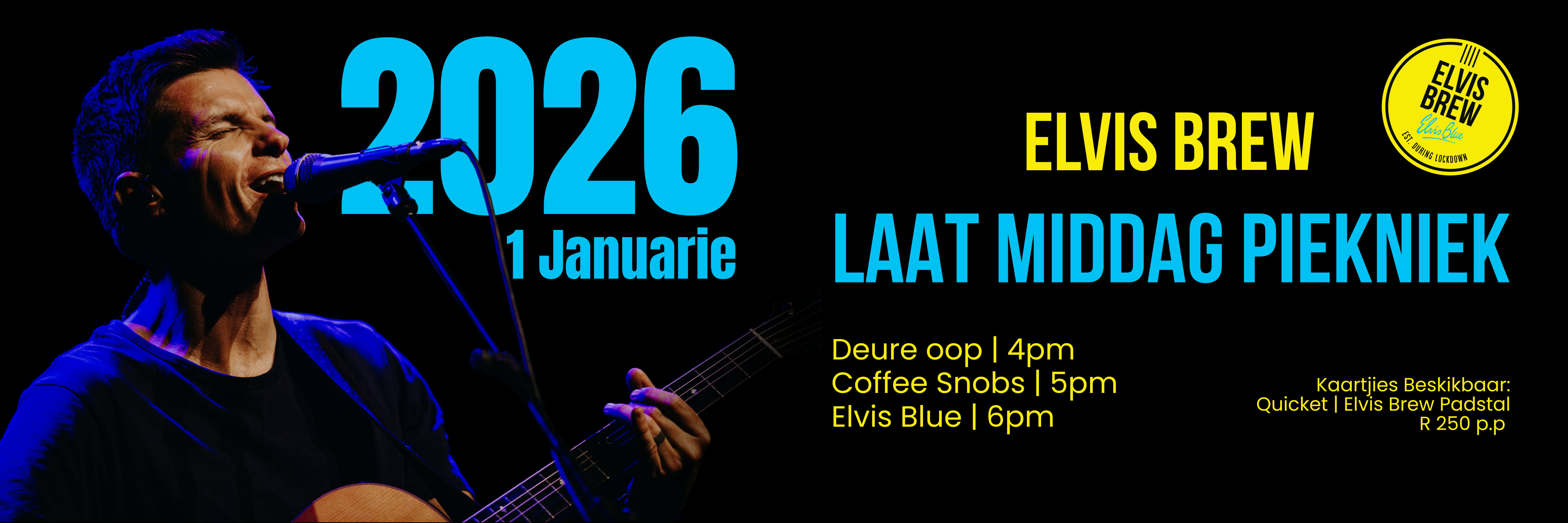 NUWEJAAR | LAAT-MIDDAG PIEKNIEK SHOW (Elvis Blue LIVE)