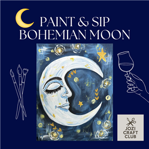 Paint & Sip Night - Bohemian Moon - Wed 28 Jan