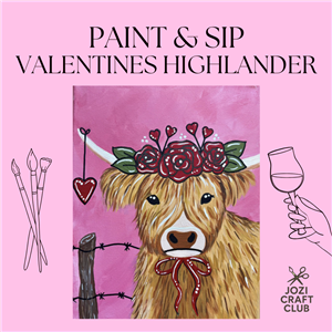 Paint & Sip - Love Struck Highlander - Sat 31 Jan