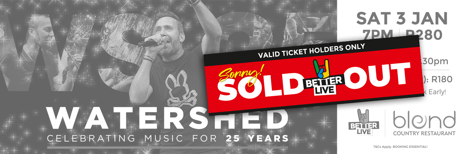 Watershed 25 Year Anniversary Tour live in Knysna