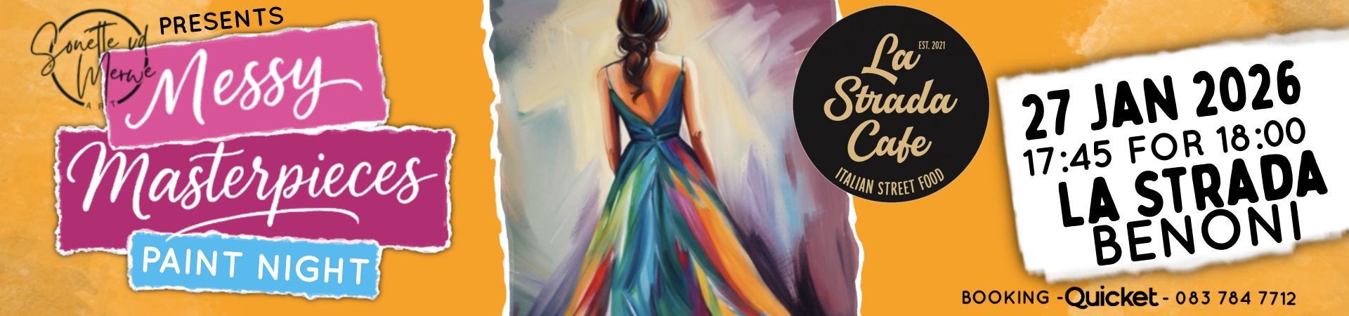 Messy Masterpieces Paint Night @ La Strada Cafe