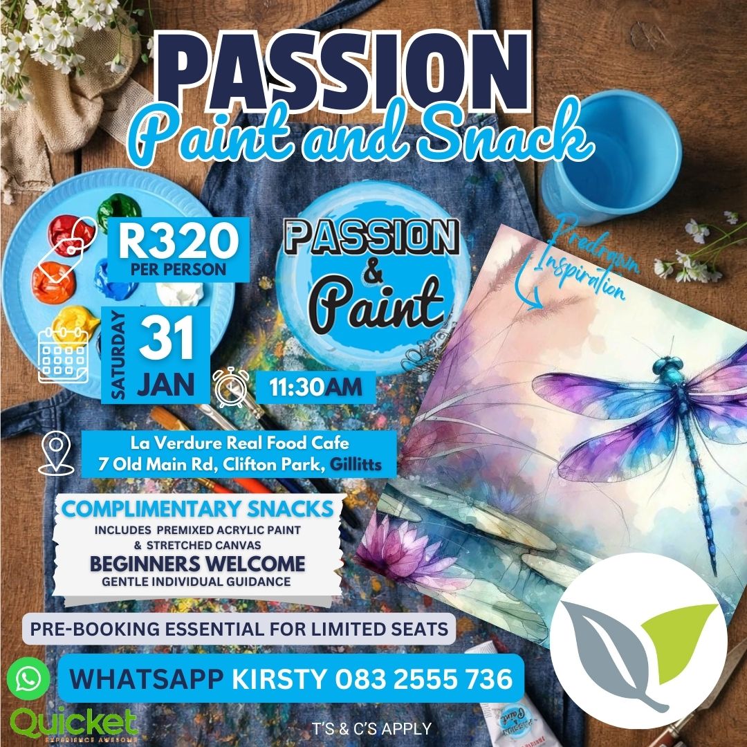 Passion Paint and Snack - Dragonfly