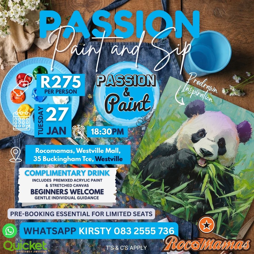 Passion Paint and Sip - Panda