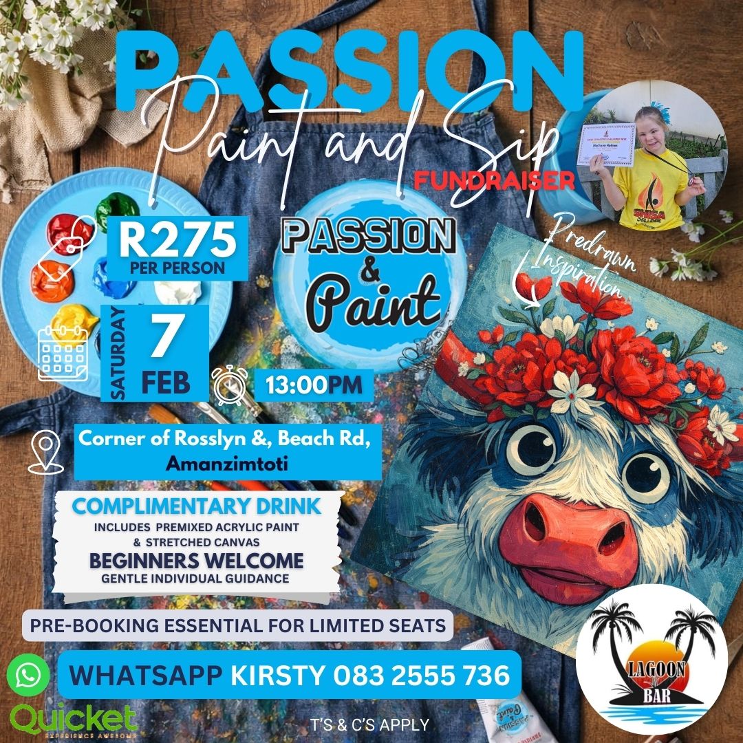 Passion Paint and Sip - Madi Moo's Fundraiser