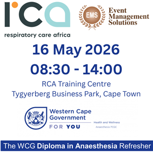 WCG Diploma in Anaesthetics Refresher, 16 May 2026