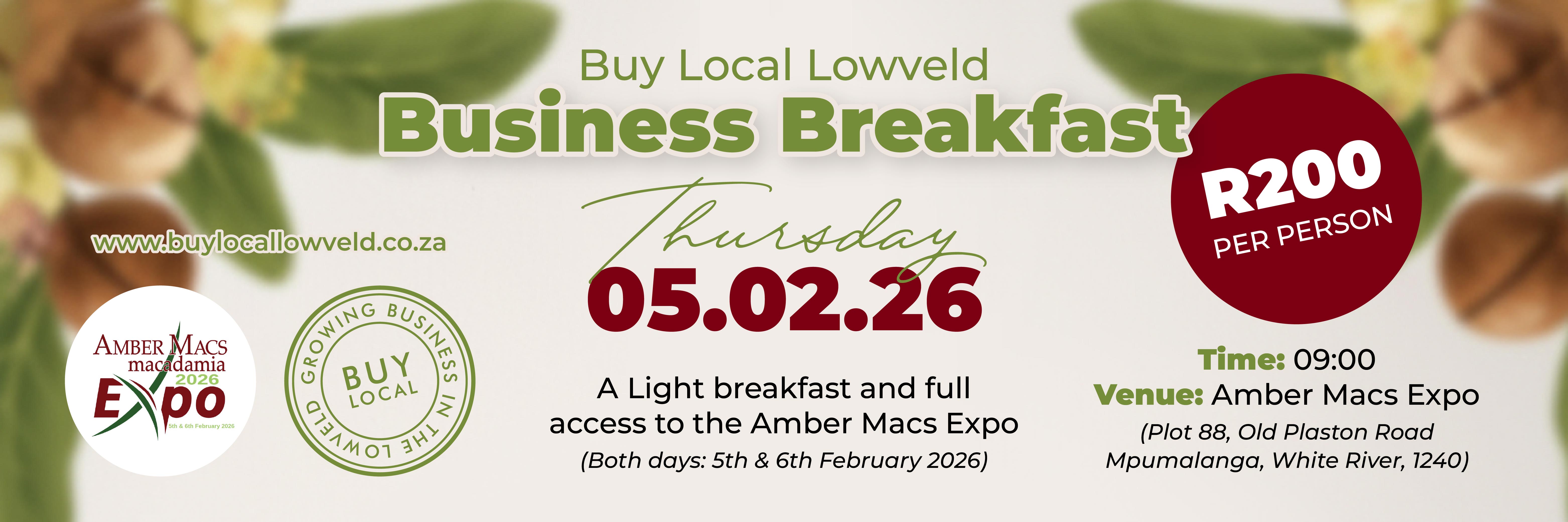 Buy Local Lowveld Business Breakfast
