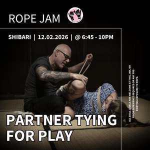 Shibari Class | Partner Tying For Play by International Guests HenRigger and A-typeSub