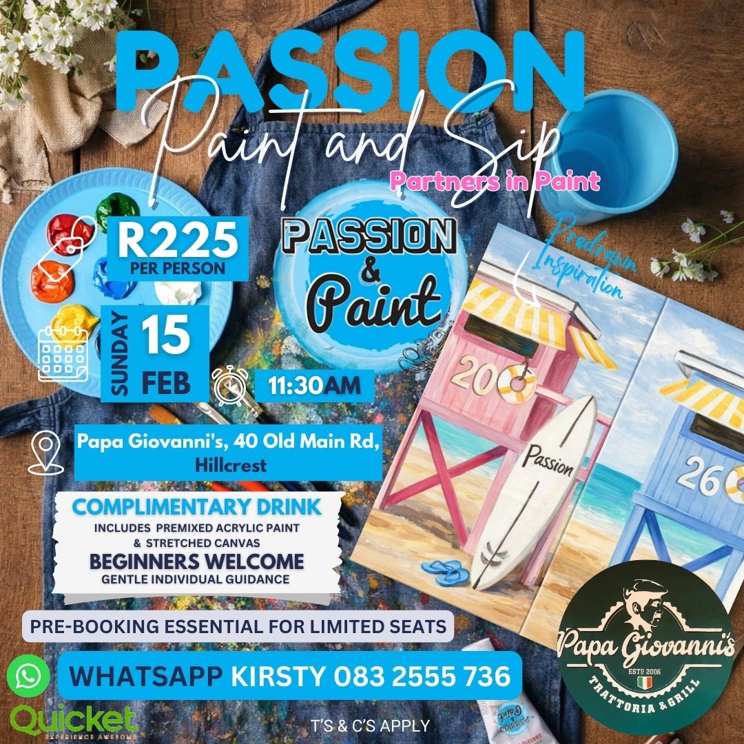 Passion Paint and Sip - Partner and Paint - Where Love Stands Watch