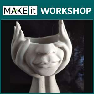 Ceramic Pot Plant Painting