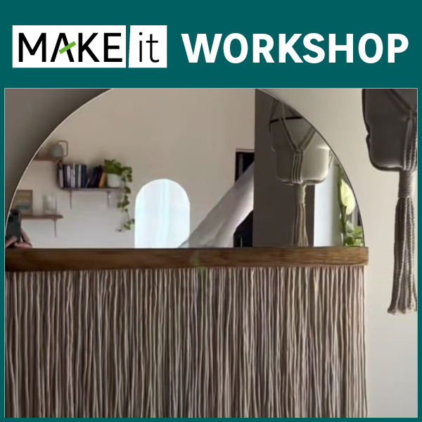 How to make a Half Mirror with Macrame