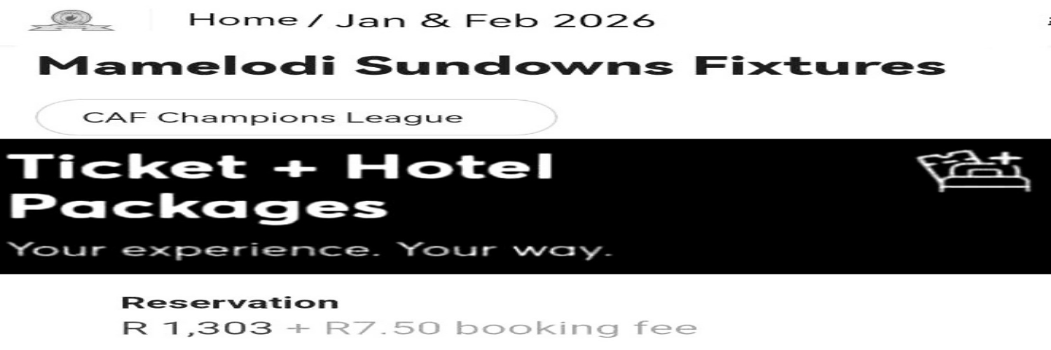 Football Travel Packages - Sundowns