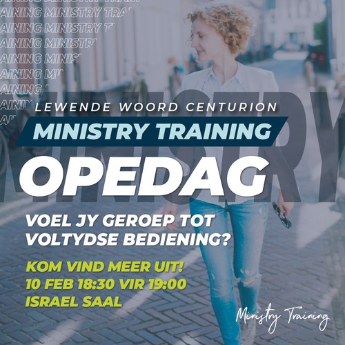 Ministry Training Opedag/Openday