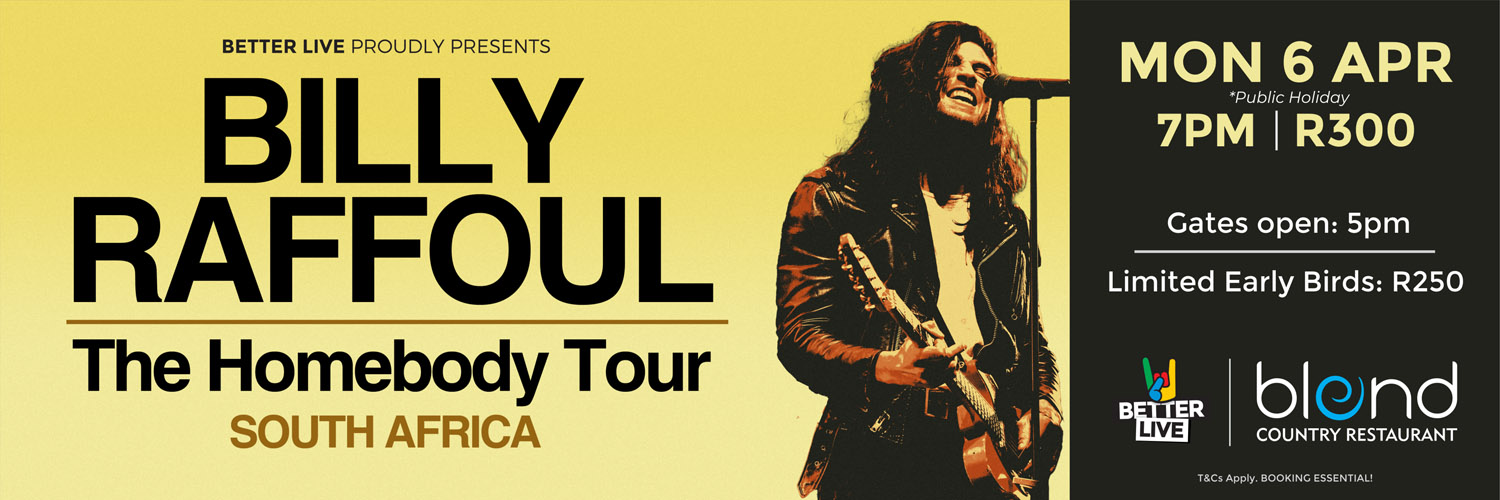 Billy Raffoul live in Knysna