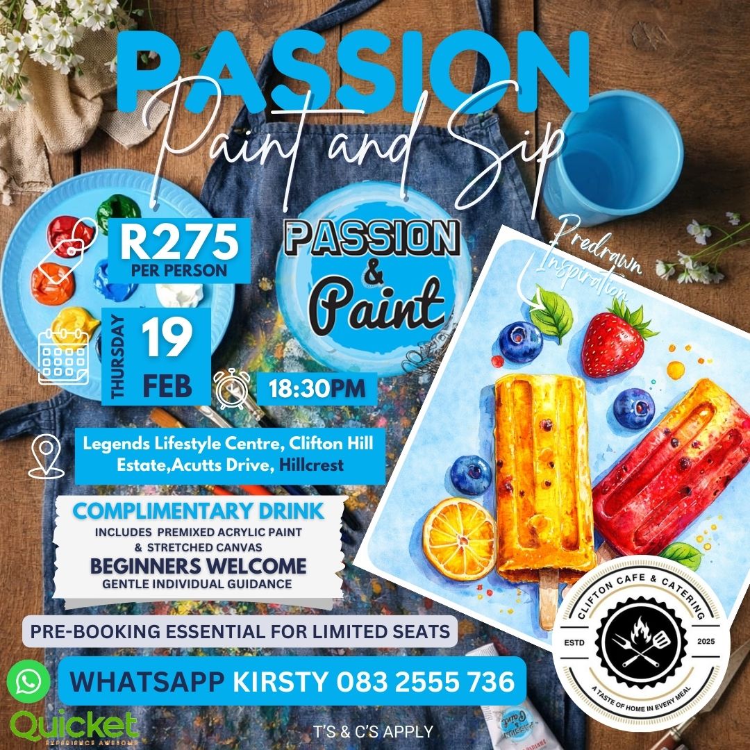 Passion Paint and Sip - Tastes like Summer