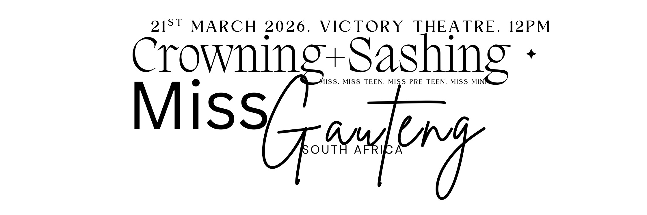 Miss Gauteng South Africa Crowning Event