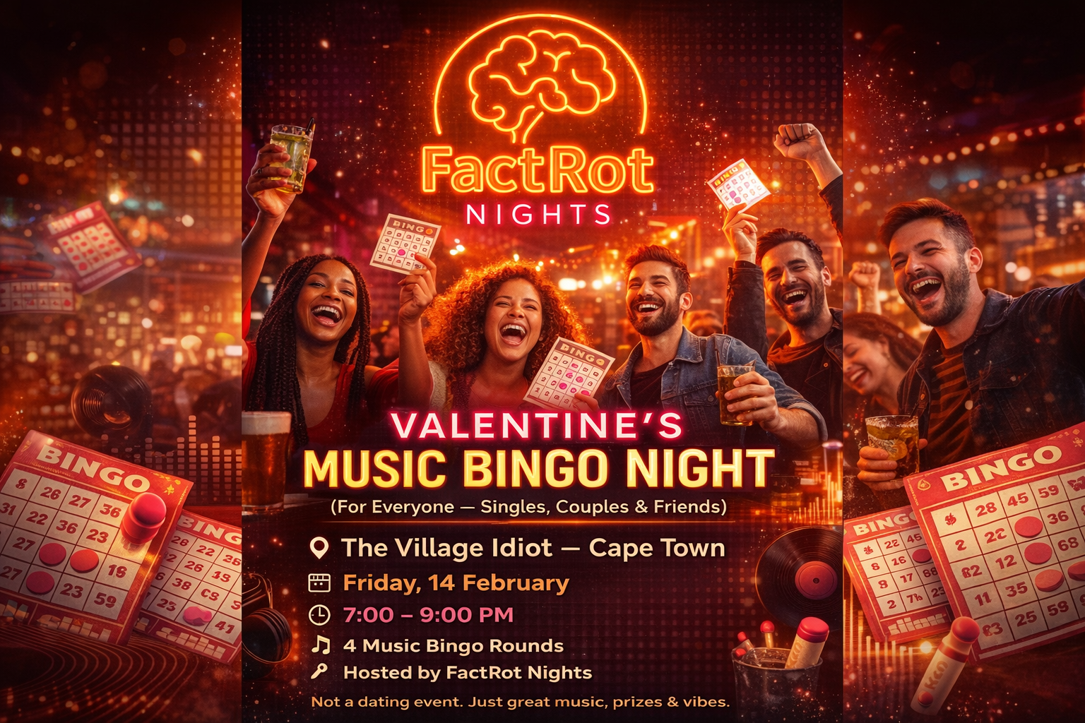FactRot Nights presents It's Complicated Valentine's Day Music Bingo
