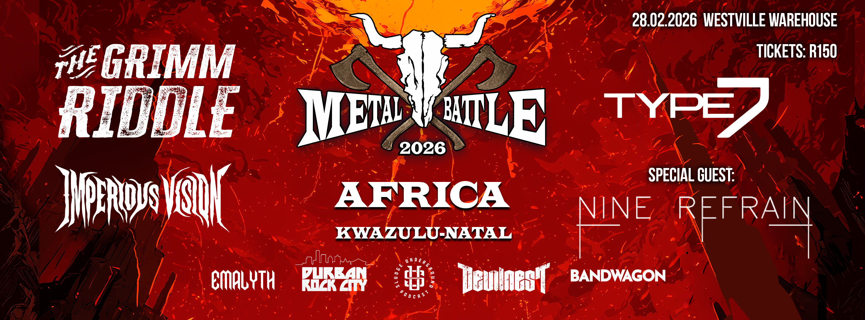 Book tickets for Wacken Metal Battle Africa KZN 1
