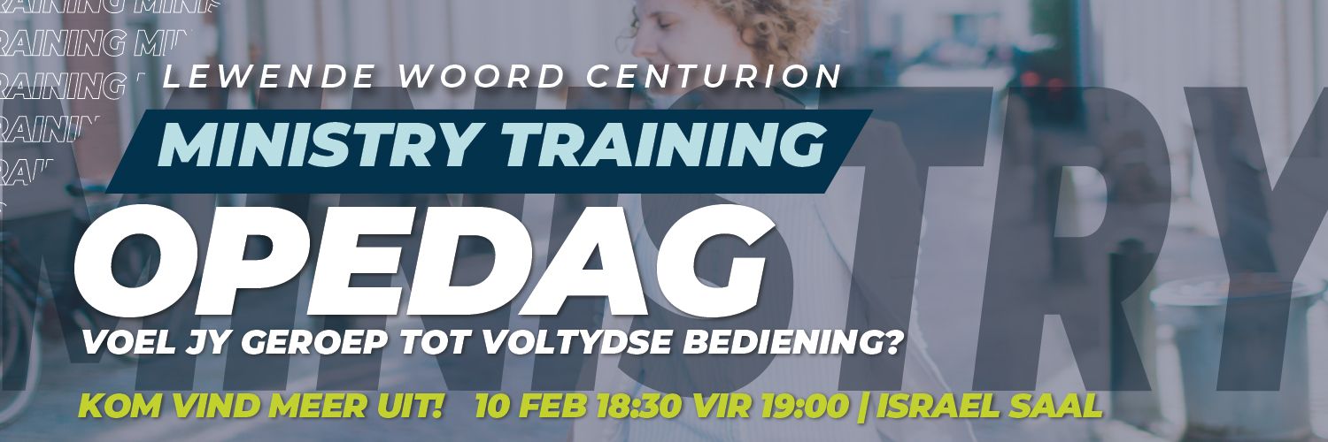 Ministry Training Opedag/Openday