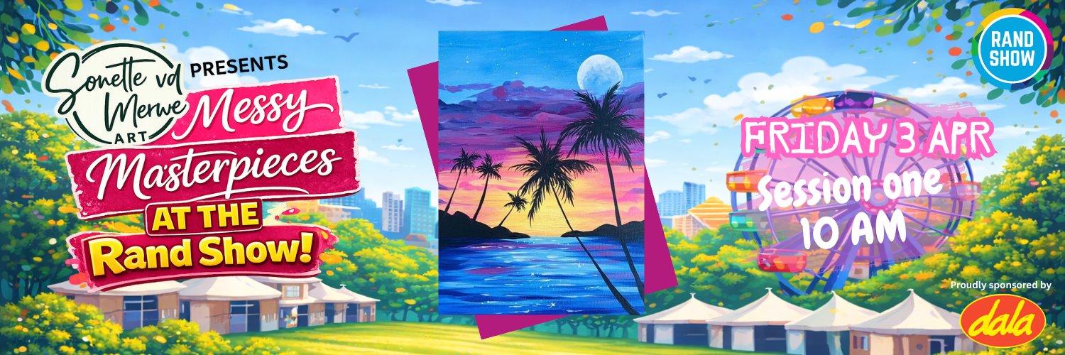 Messy Masterpieces Paint Event @ The Rand Show DAY 2 SESSION 1