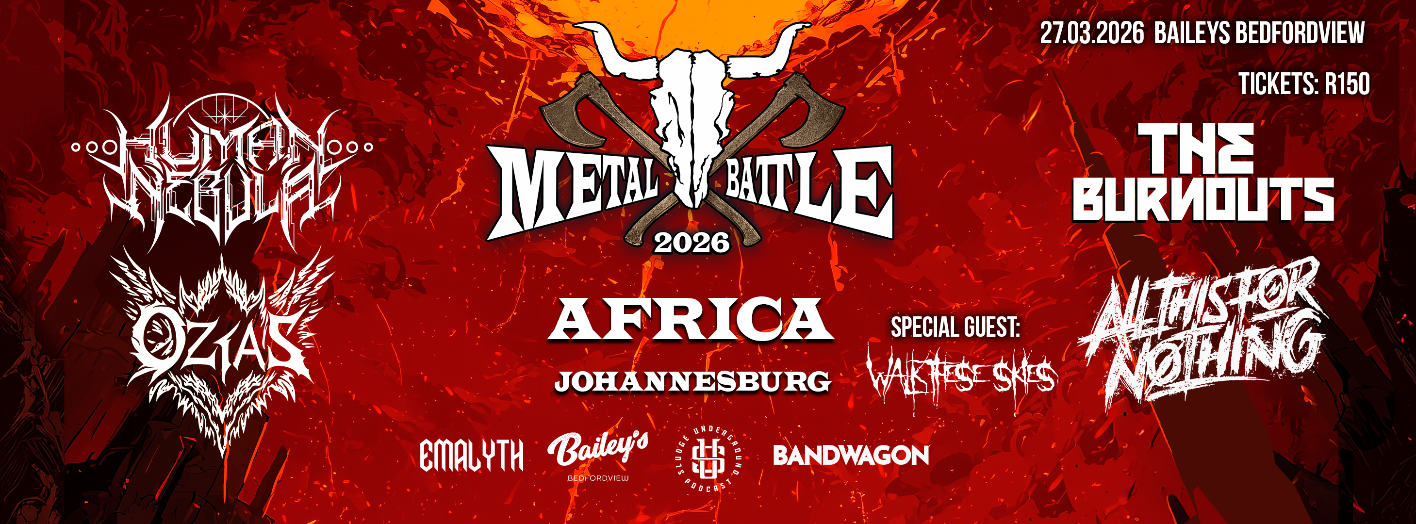 Wacken Metal Battle Africa Gauteng Bailey's