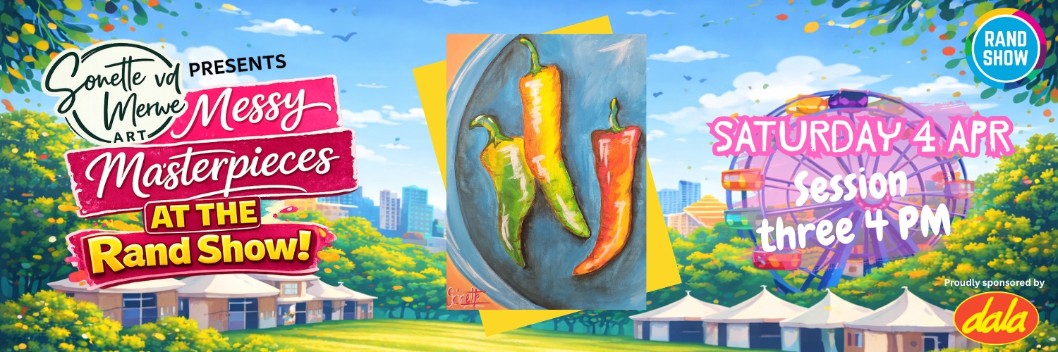 Messy Masterpieces Paint Event @ The Rand Show DAY 3 SESSION 3