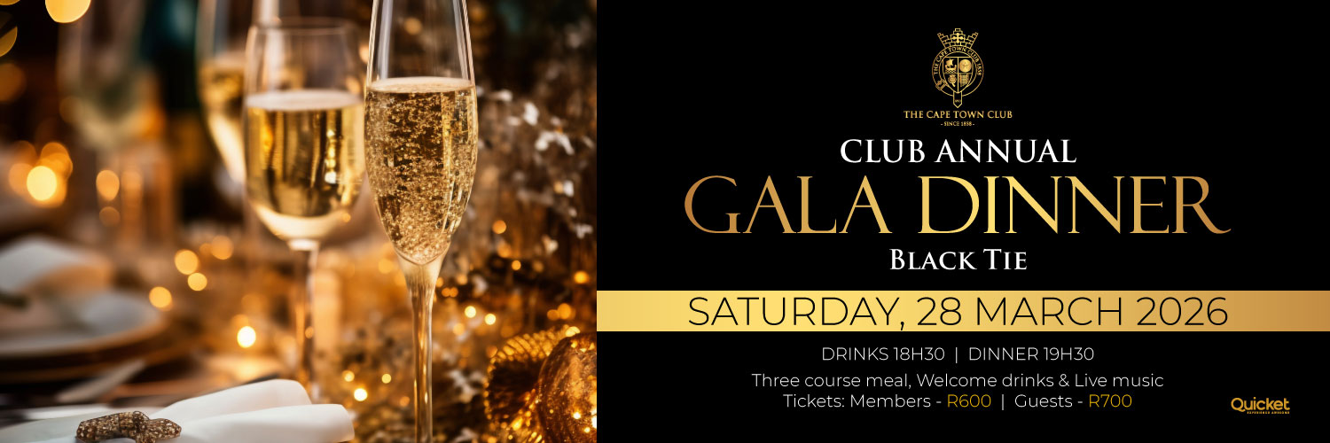 The Cape Town Club - Black Tie Gala Dinner