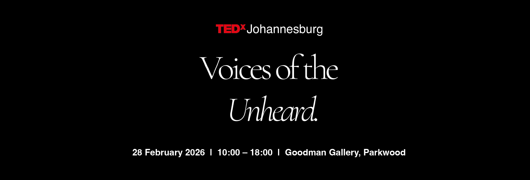 TEDxJohannesburg Salon: Voices of the Unheard