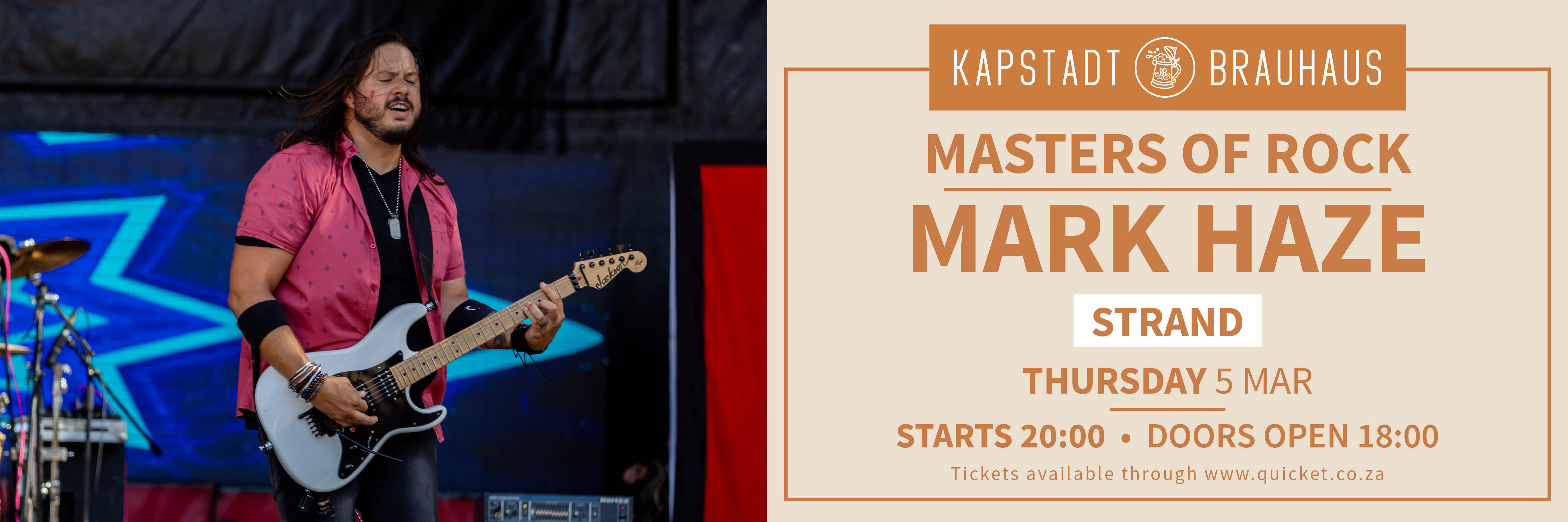 Masters of Rock Tribute by Mark Haze & Band | Kapstadt Brauhaus Strand