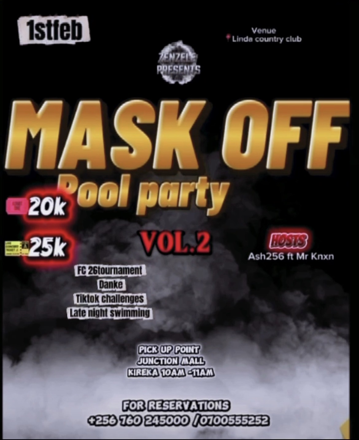Maskoff pool party