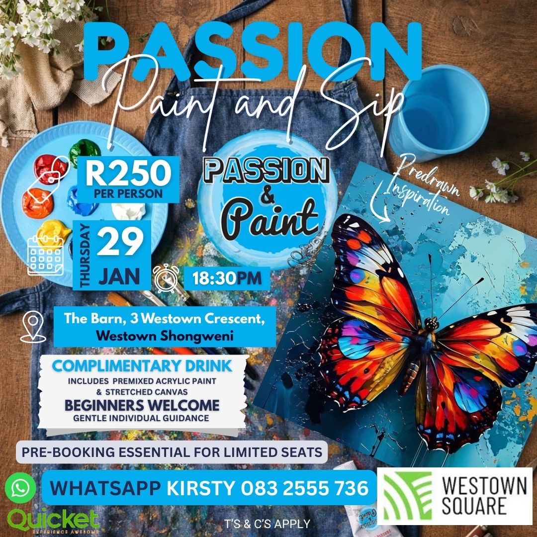 Passion Paint and Sip - Butterfly