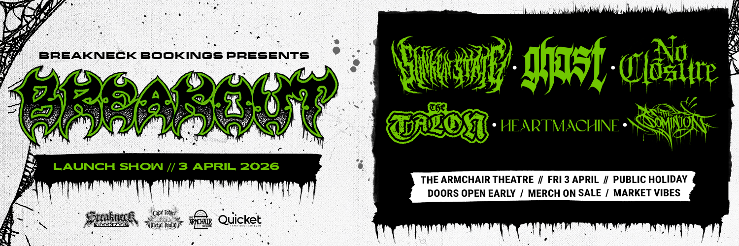 Breakneck Bookings Presents: Breakout - Launch Show w/ Sunken State, Ghast, No Closure, The Talon, Heartmachine & The Dominion