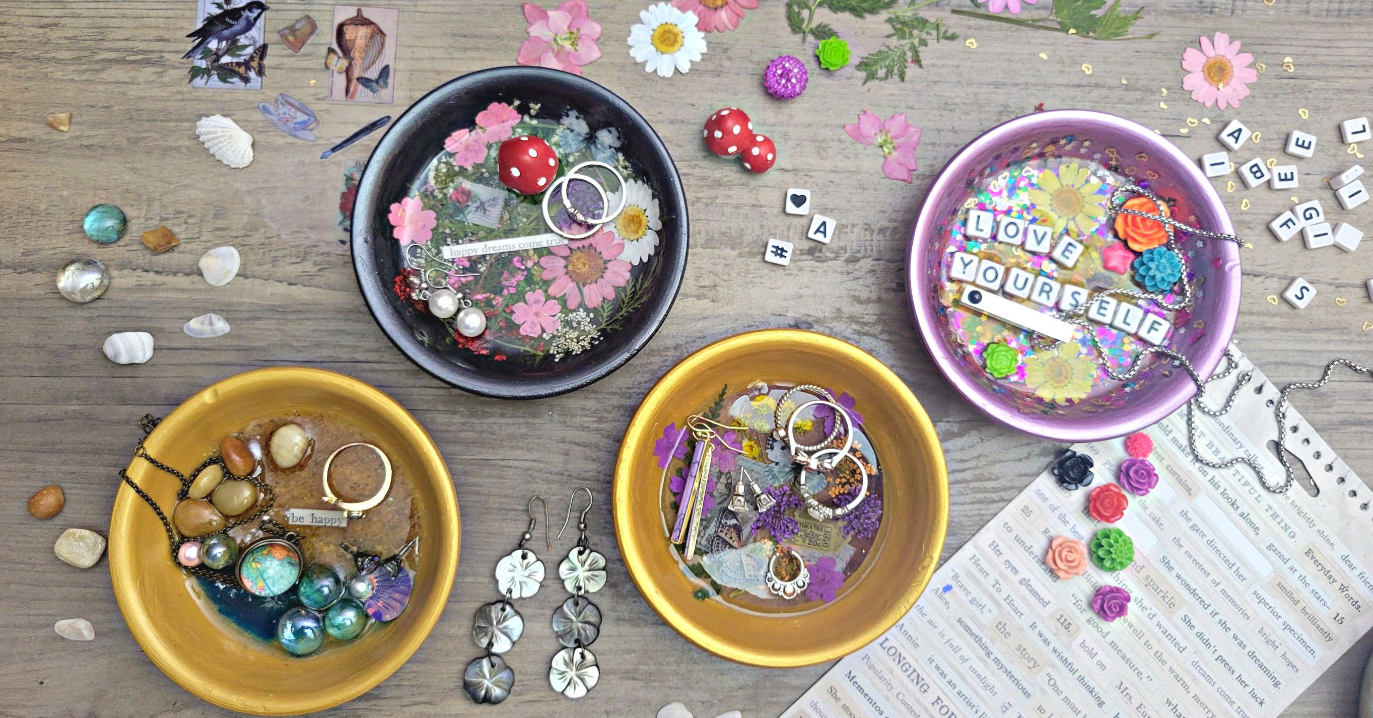 GALentines Resin Trinket Dish Decorating Experience