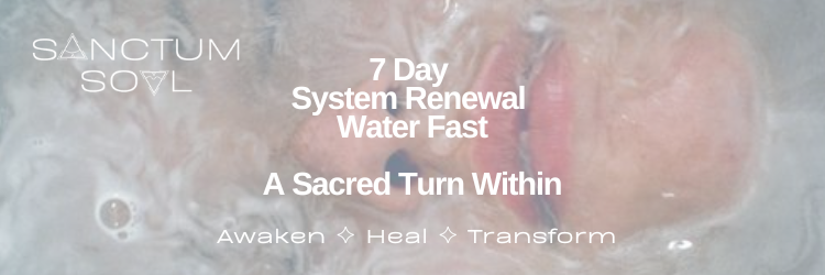 7 Day  System Renewal  Water Fast ~ A Sacred Turn Within